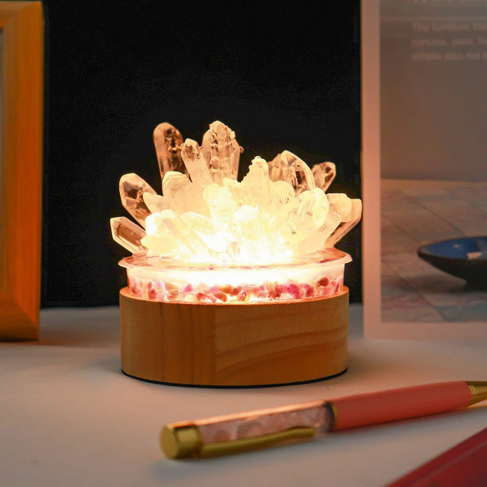 Clear Quartz Manifestation Lamp - Image 2