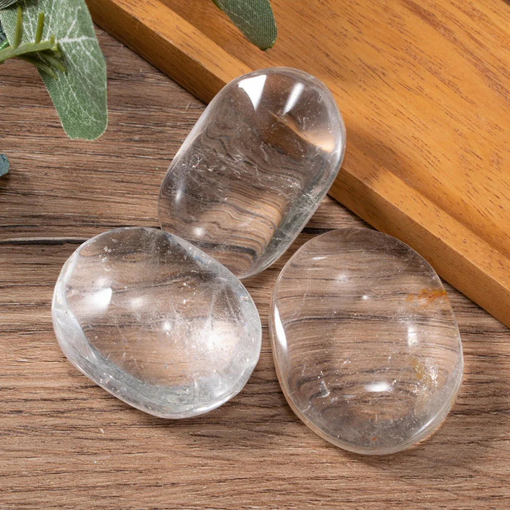 Clear Quartz Palm Stone - Image 3