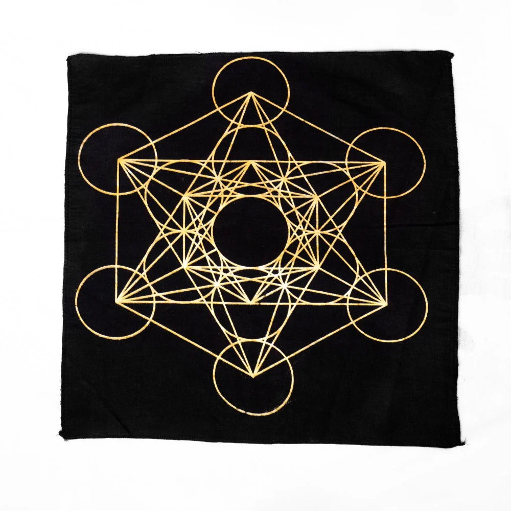 Metatron Crystal Grid Cloth Mat - Image 3