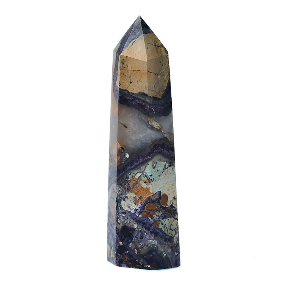 Cosmic Patterns Calcite Crystal Point - Image 5