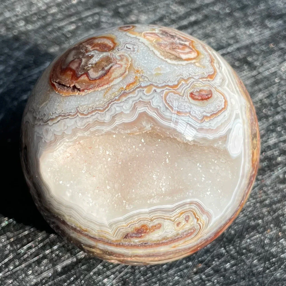 Crazy Lace Agate Crystal Ball - Image 4