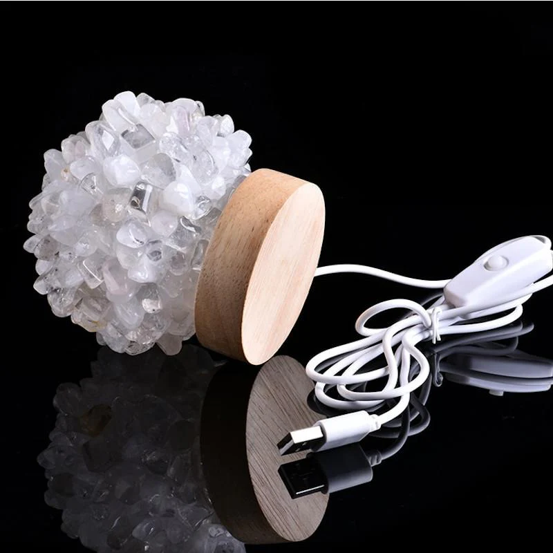 Natural Crystal Ball Lamp - Image 8
