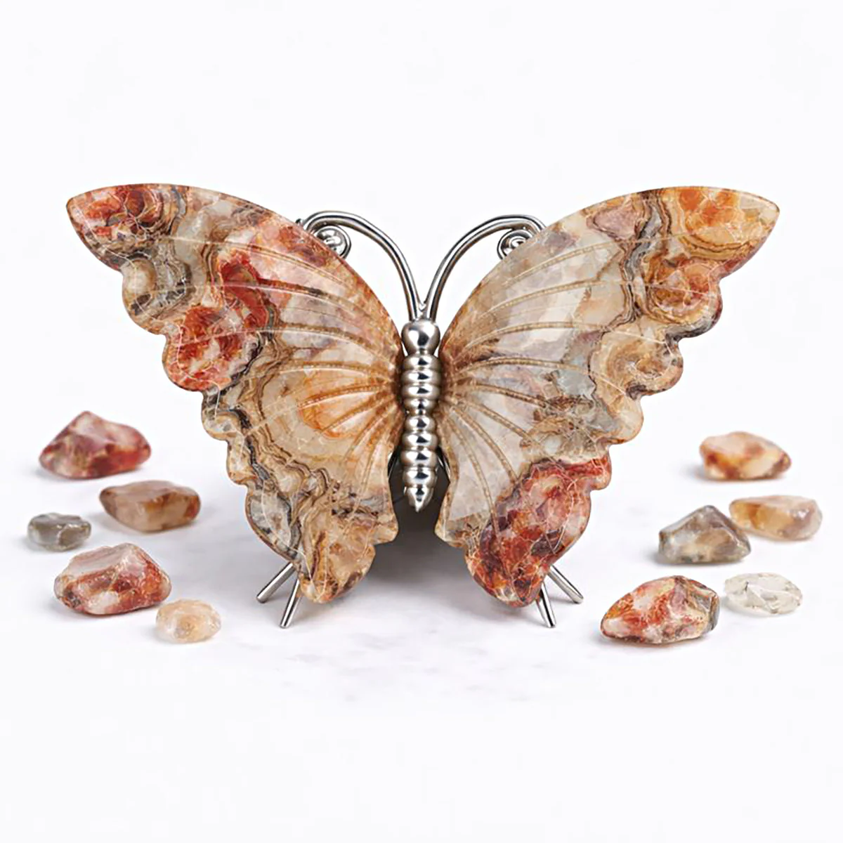 Crystal Butterfly Carvings with Healing Stones - Image 10