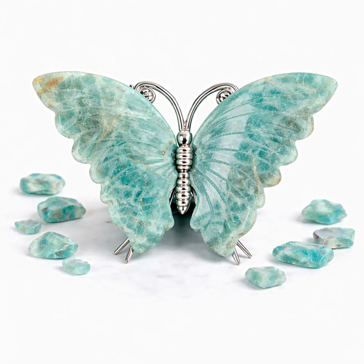 Crystal Butterfly Carvings with Healing Stones - Image 8