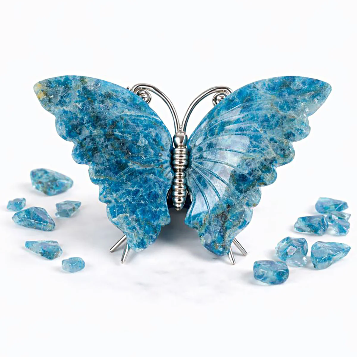 Crystal Butterfly Carvings with Healing Stones - Image 9