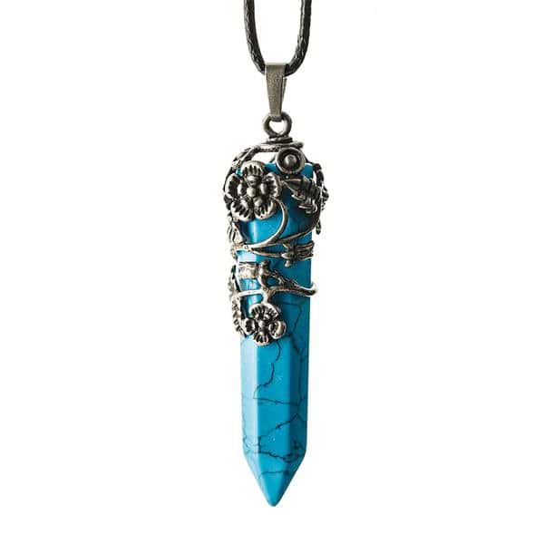 Crystal Flower Hexagon Necklace - Image 14