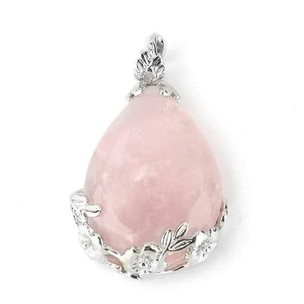 Flower Crystal Teardrop Necklace - Image 12
