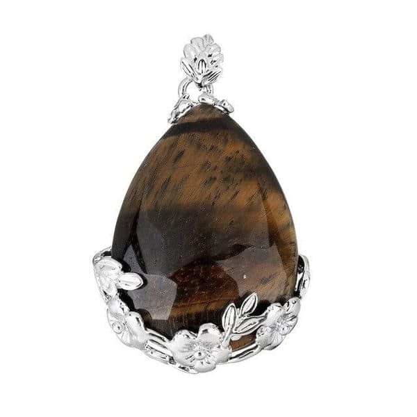 Flower Crystal Teardrop Necklace - Image 13
