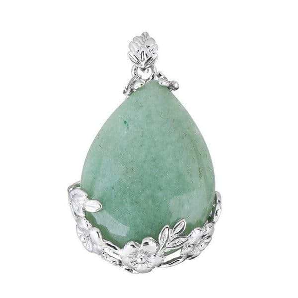 Flower Crystal Teardrop Necklace - Image 15