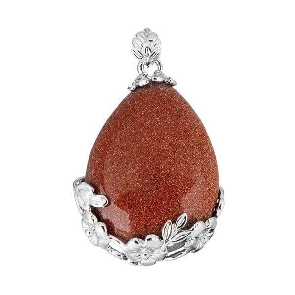 Flower Crystal Teardrop Necklace - Image 16