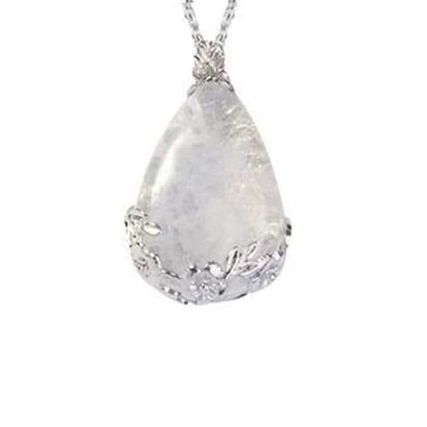 Flower Crystal Teardrop Necklace - Image 17
