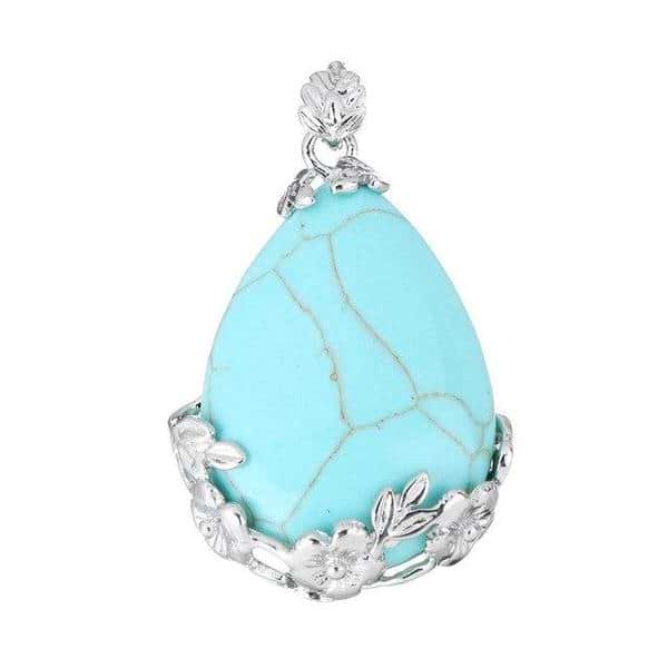 Flower Crystal Teardrop Necklace - Image 19