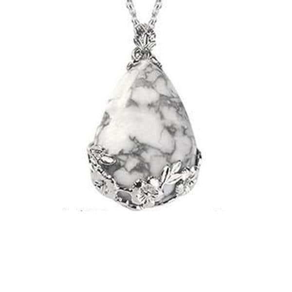 Flower Crystal Teardrop Necklace - Image 20