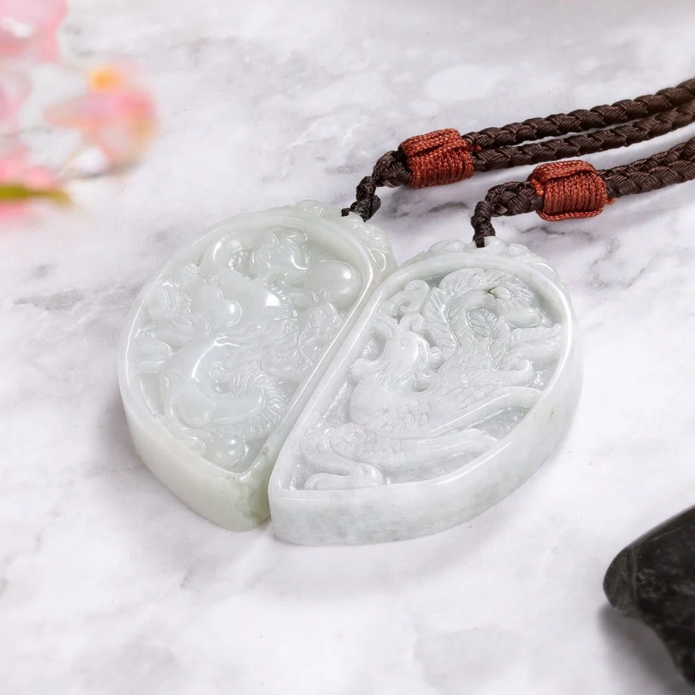 Crystal Jade Couple Matching Necklaces - Image 7