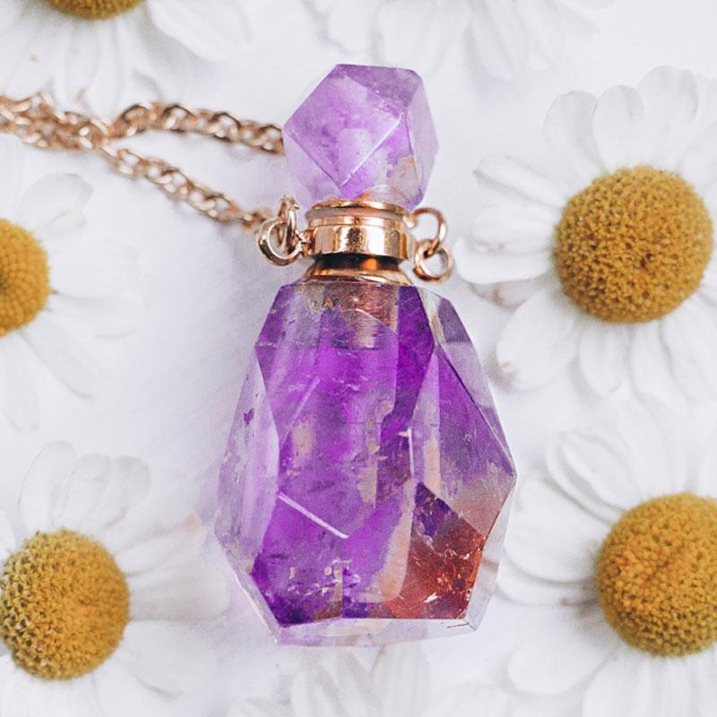 Crystal Perfume Bottle Necklace - Image 6