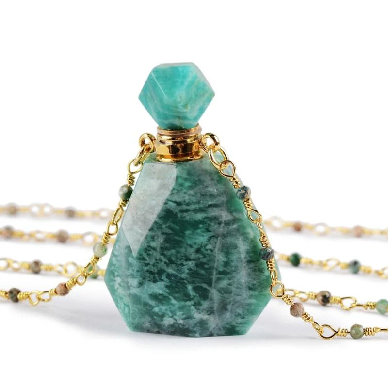 Crystal Perfume Bottle Necklace - Image 8