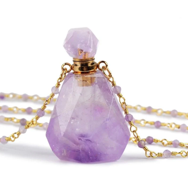 Crystal Perfume Bottle Necklace - Image 9