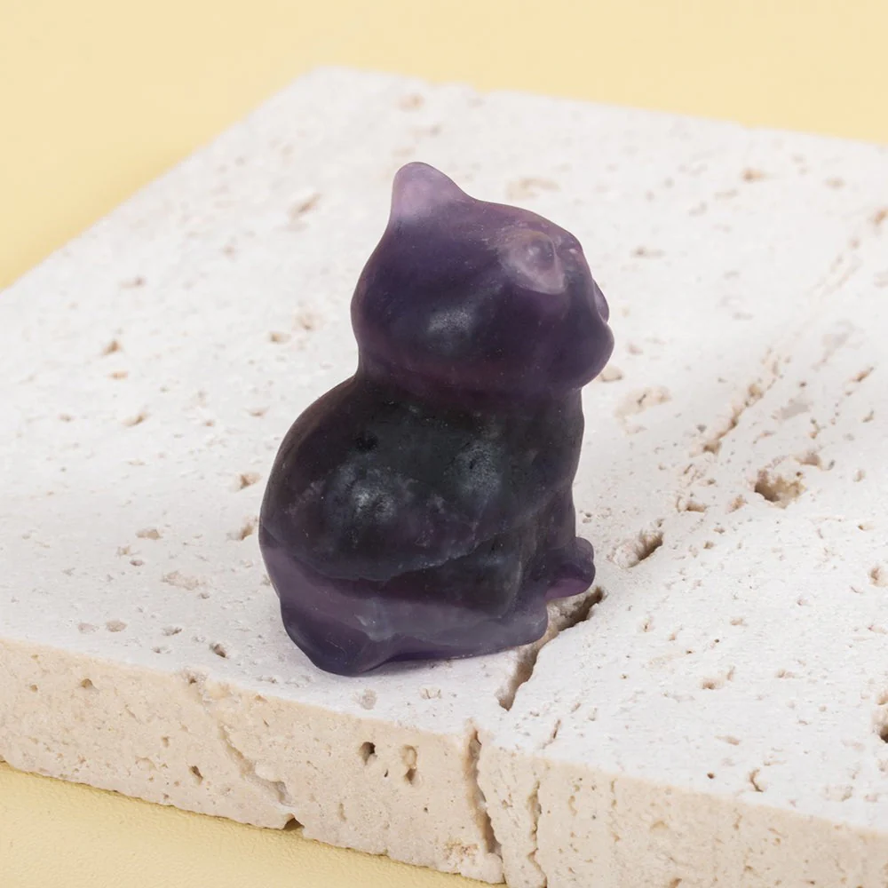Cute Kitten Gemstone Figurine - Image 6