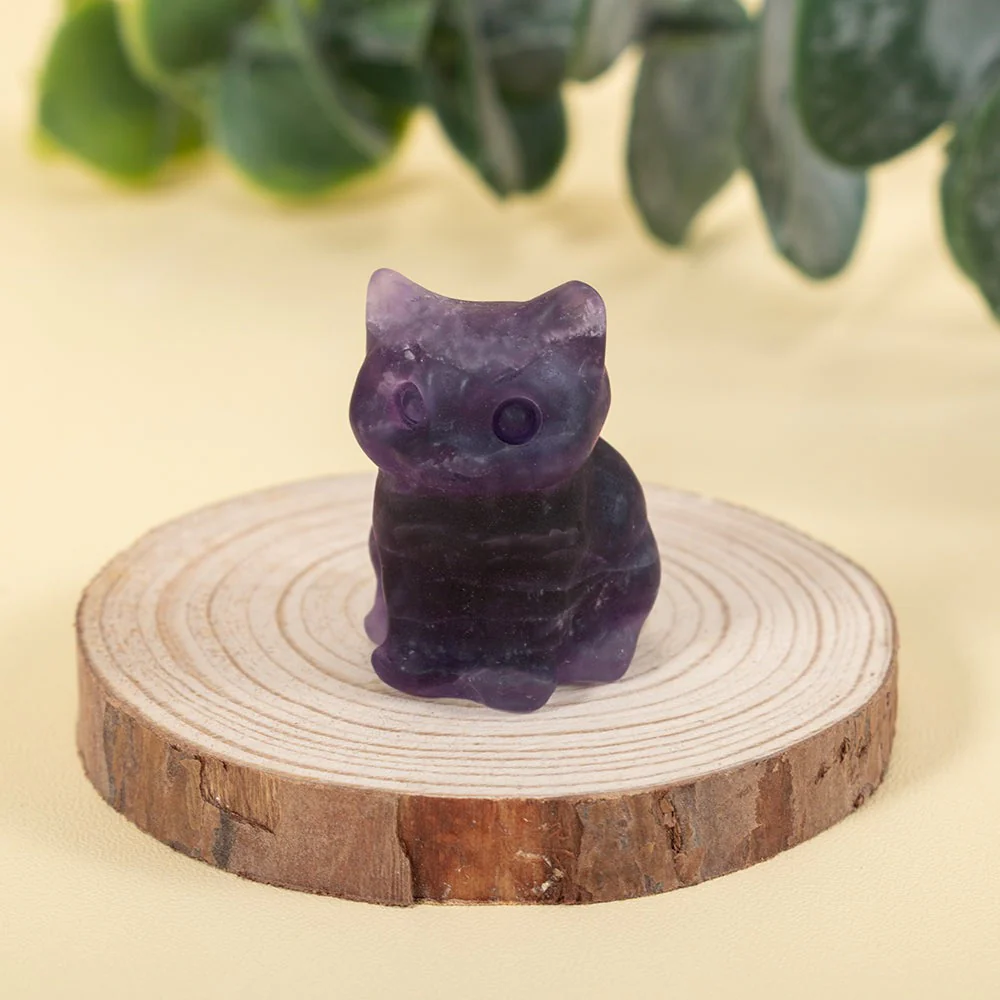Cute Kitten Gemstone Figurine - Image 9