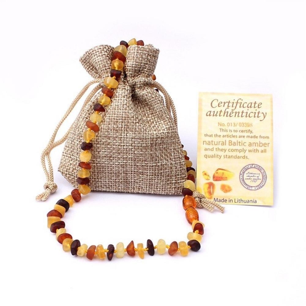 Earthy Amber Teething Necklace - Image 2