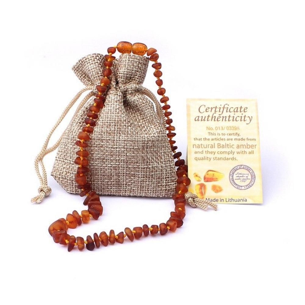 Earthy Amber Teething Necklace - Image 3
