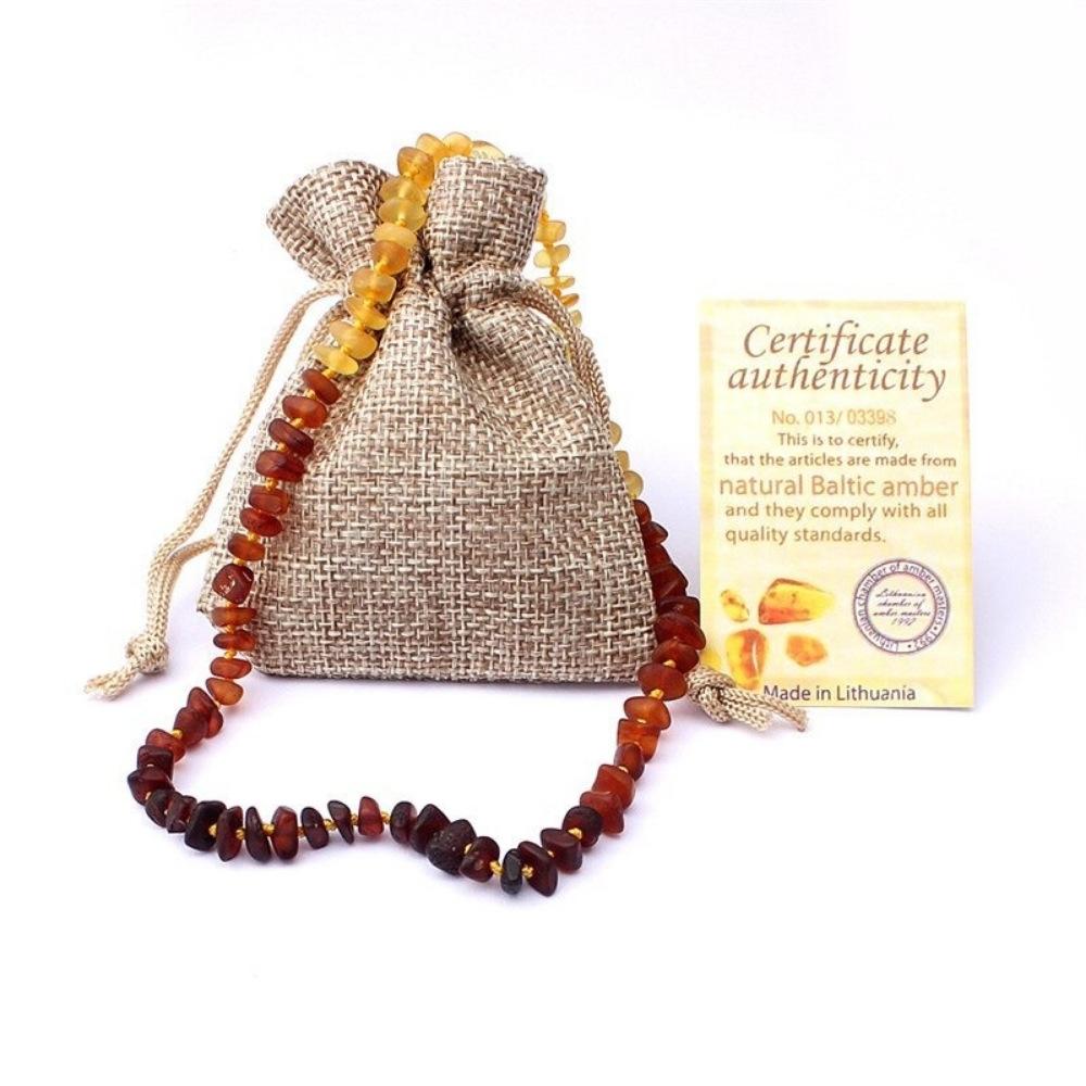 Earthy Amber Teething Necklace - Image 4