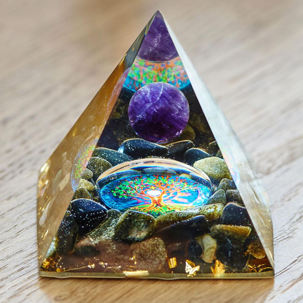 EMF Protection Galaxy Orgone Pyramid - Image 4
