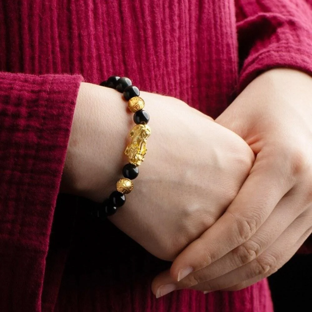 Feng Shui Black Obsidian Bracelet - Image 3