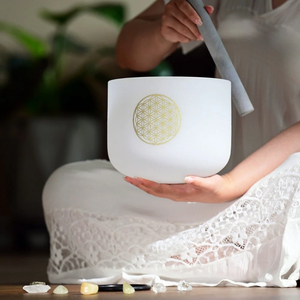 Flower of Life Crystal Singing Bowl - Image 5