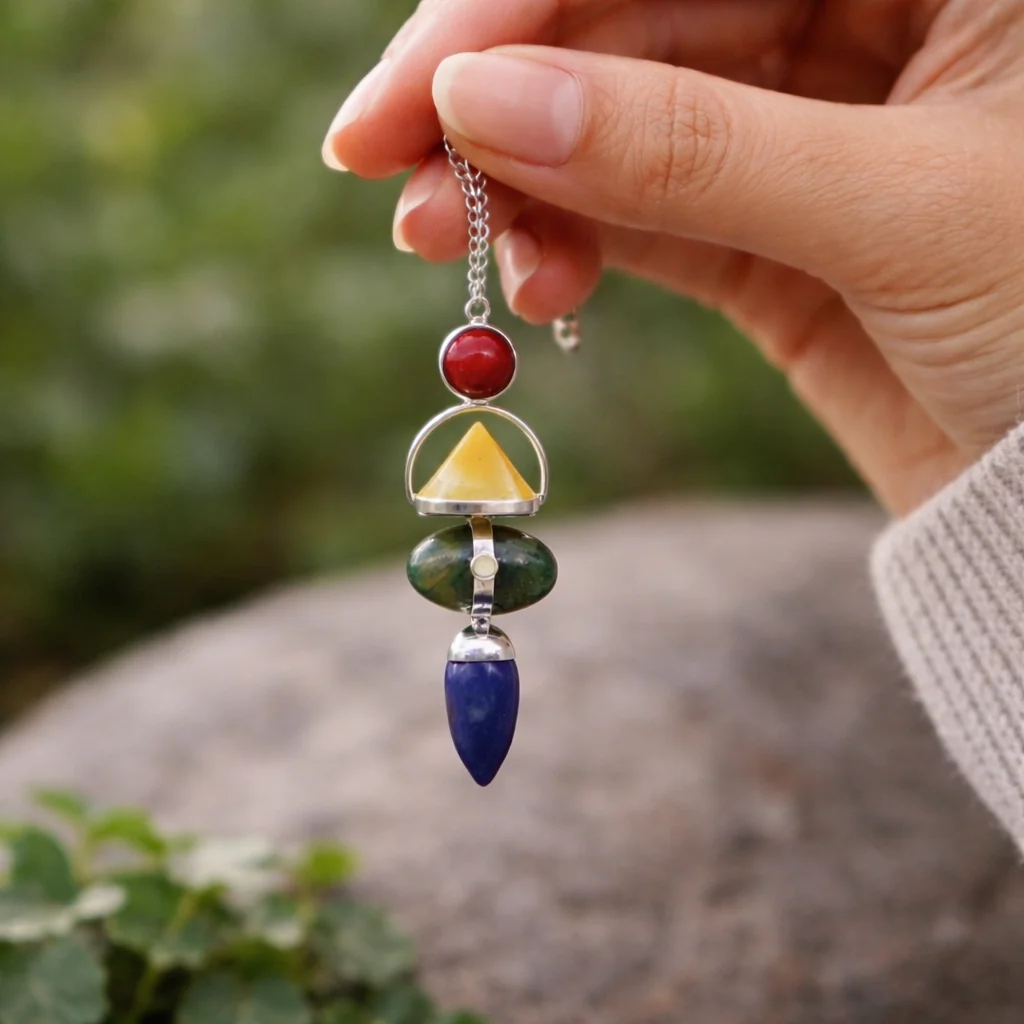 Four Elements Gemstone Pendulum β Balance Through Natural Forces - Image 2