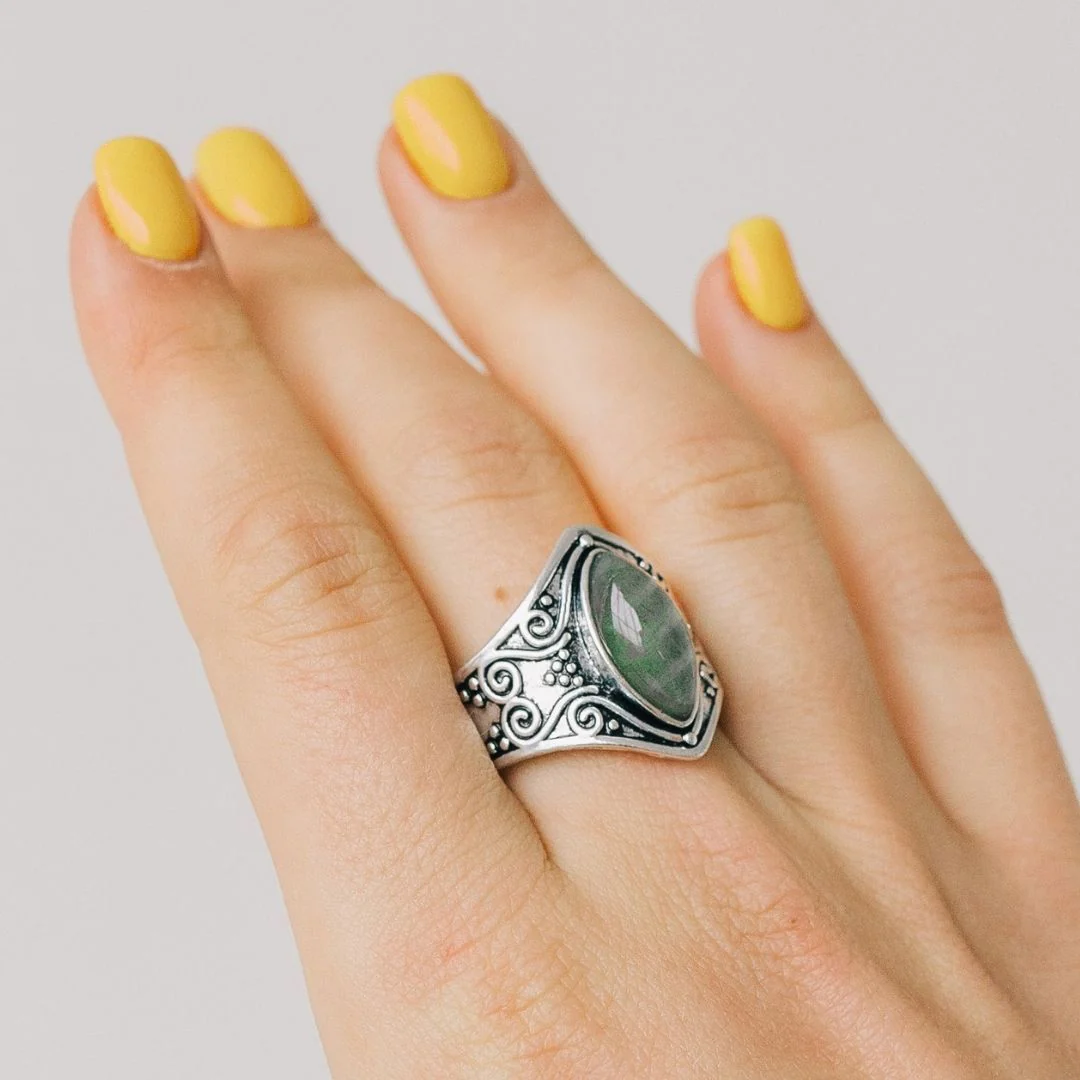 Natural Moonstone 'Full Moon' Ring - Image 4