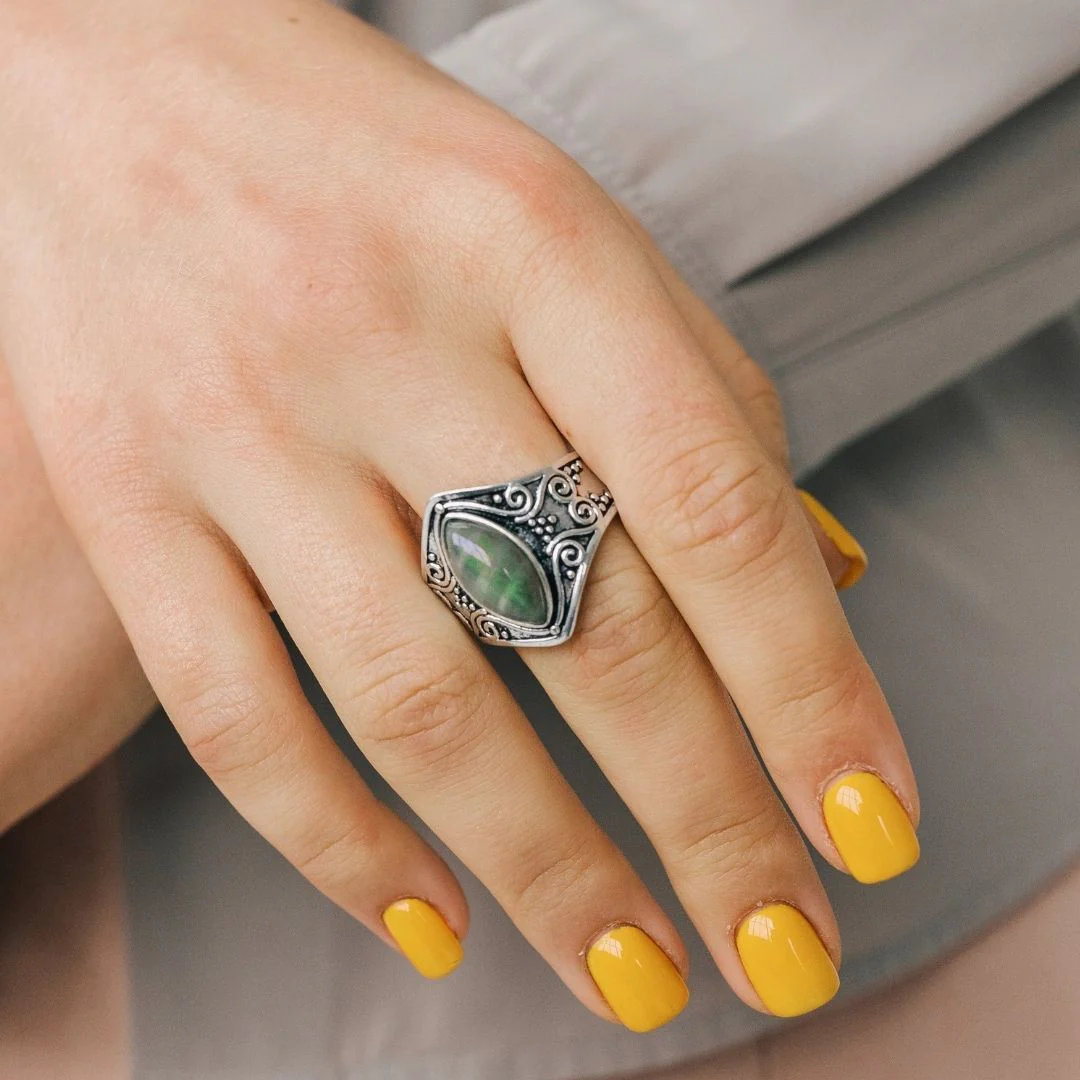 Natural Moonstone 'Full Moon' Ring - Image 5