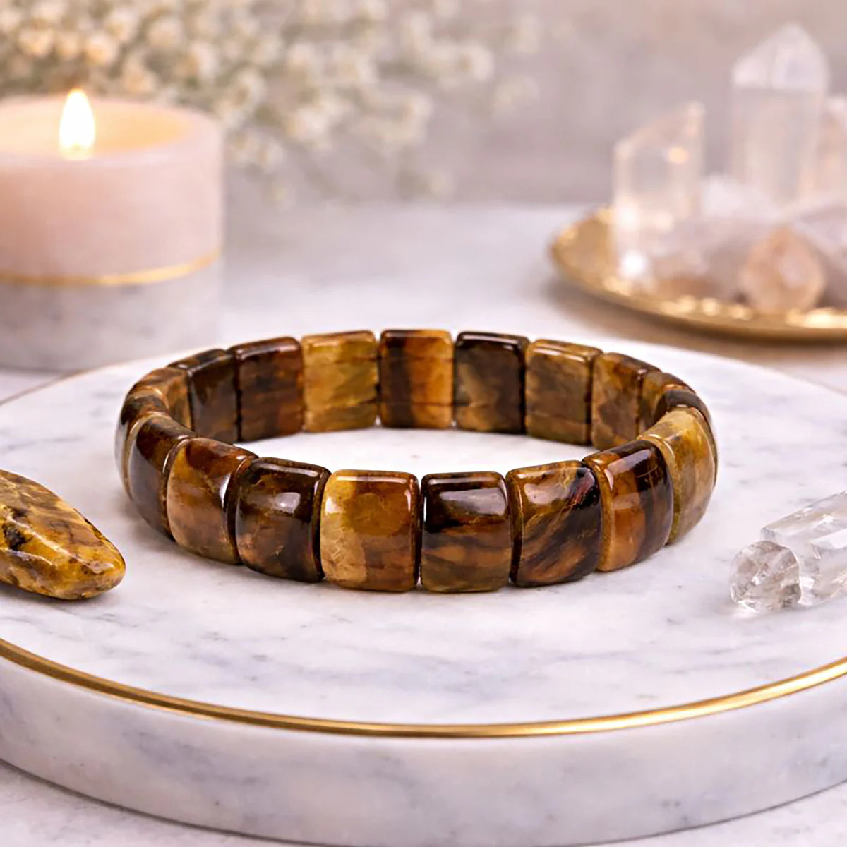 Gemstone Healing Elastic Bracelet - Image 2