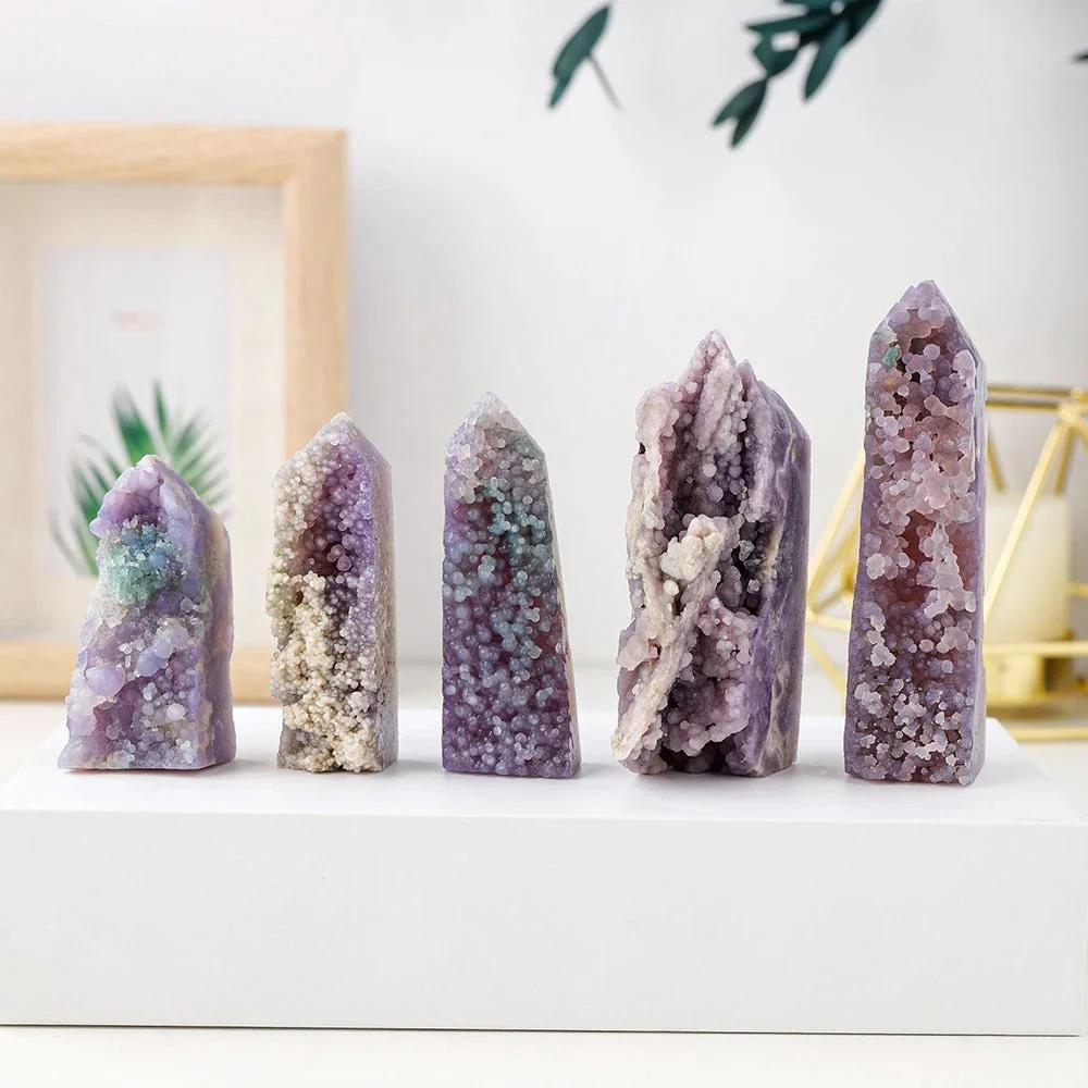 Grape Agate Stone Crystal Point - Image 4