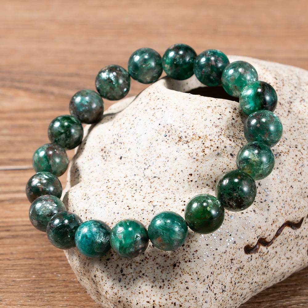 Green Emerald Bead Bracelet - Image 5