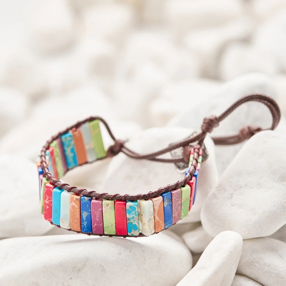 Handmade 7 Chakra Energy Stone Bracelet