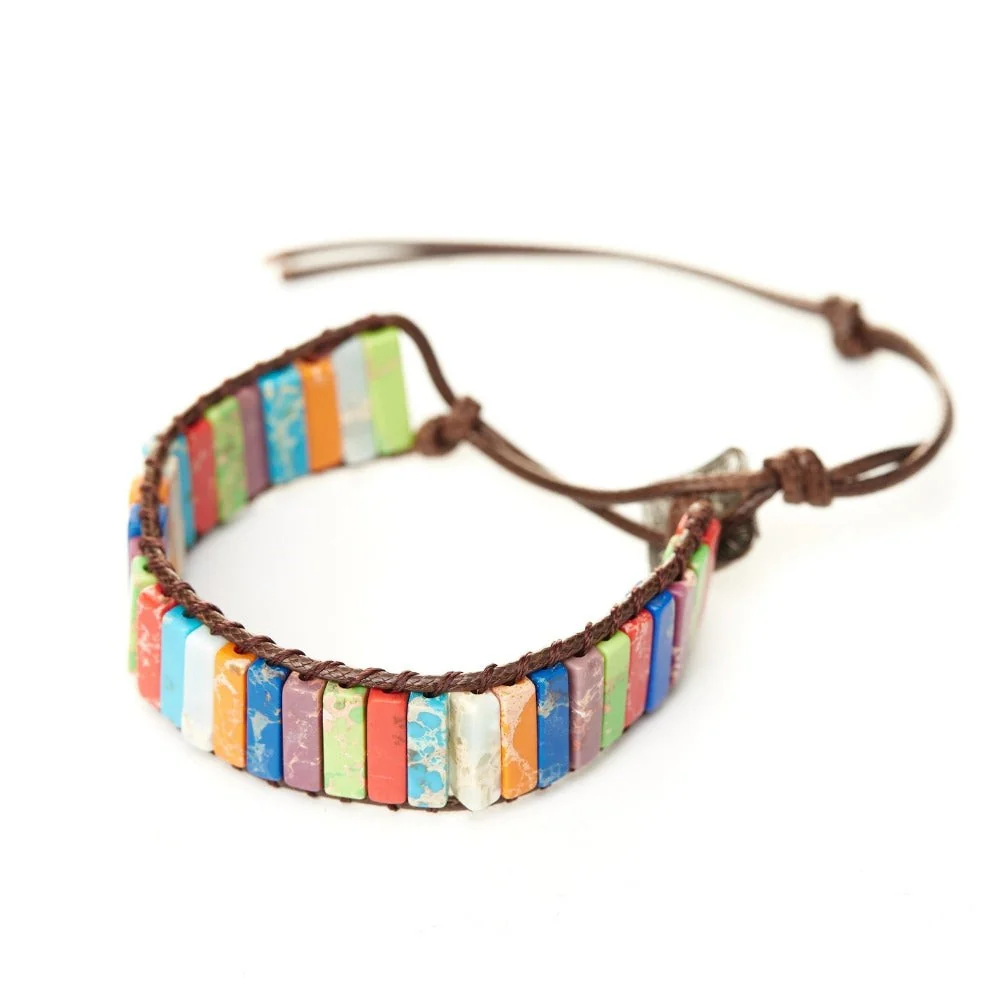Handmade 7 Chakra Energy Stone Bracelet - Image 4