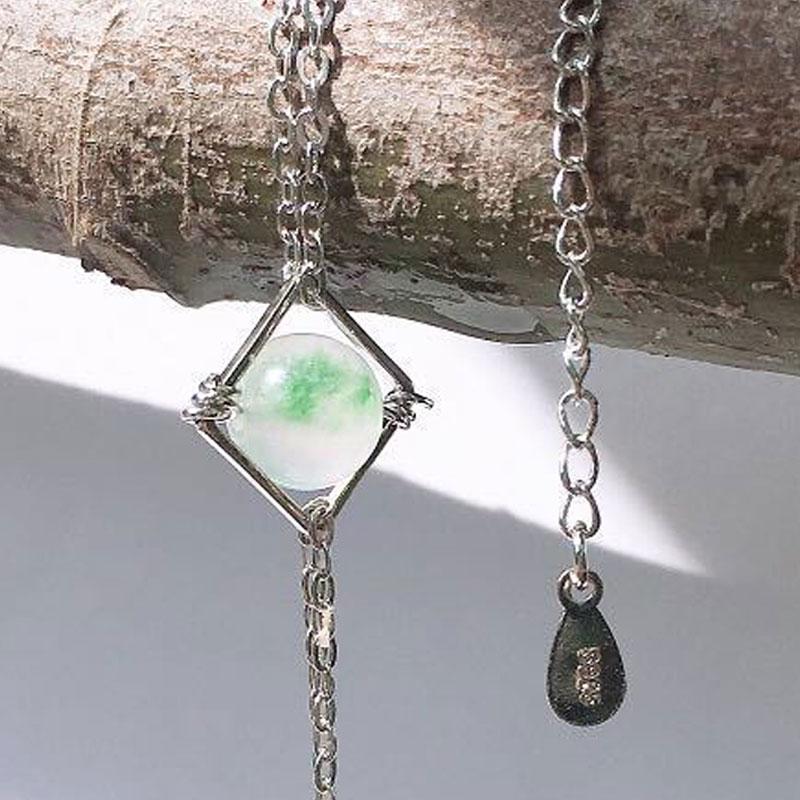 Handmade Cube Jade Bracelet - Image 2