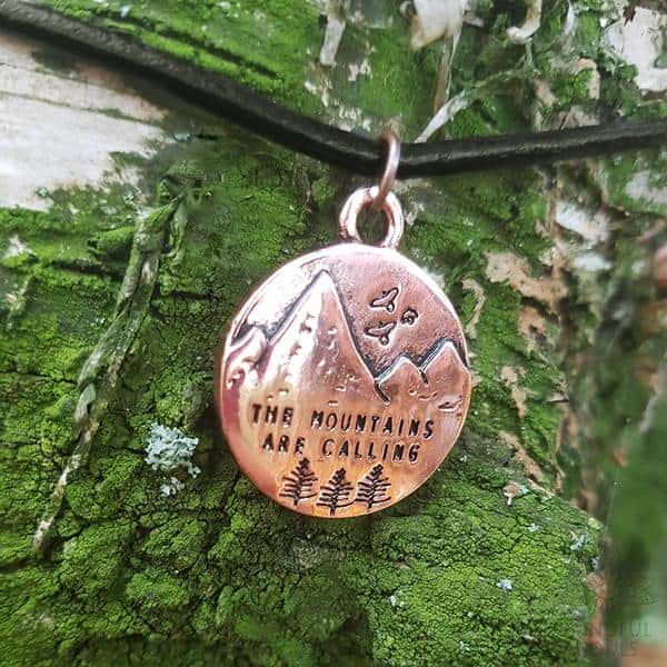 Handmade "The Mountains Are Calling" Necklace - Image 7