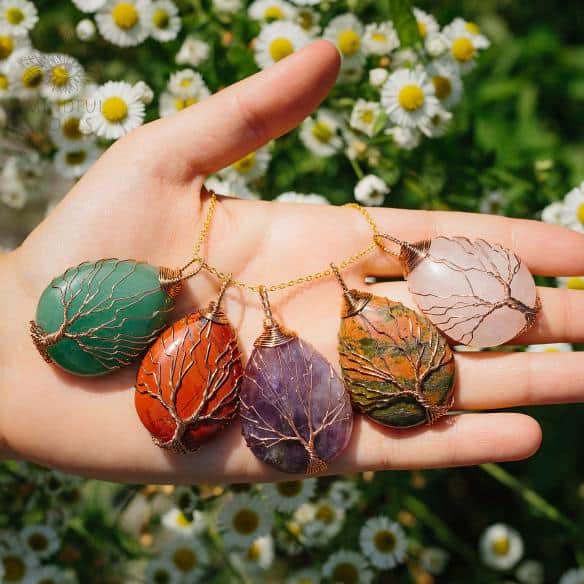 Handmade Tree Of Life Wishes Necklace - Image 3