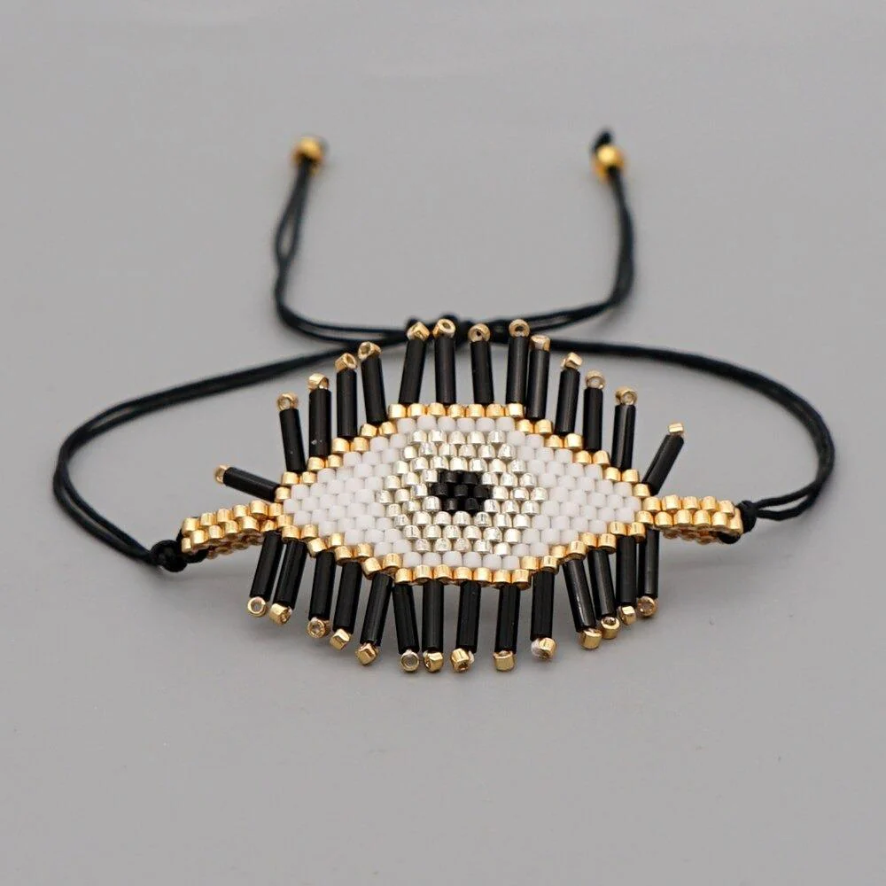Handmade Turkish Evil Eye Beaded Bracelet - Image 4