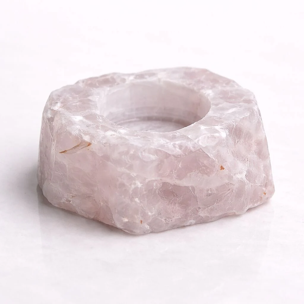 Healing Crystal Tea Light Candle Holder — Natural Stone Light for Ambience & Calm - Image 6
