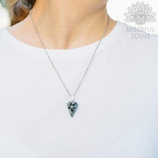 Hexagon Crystal Pendulum Necklace - Image 4