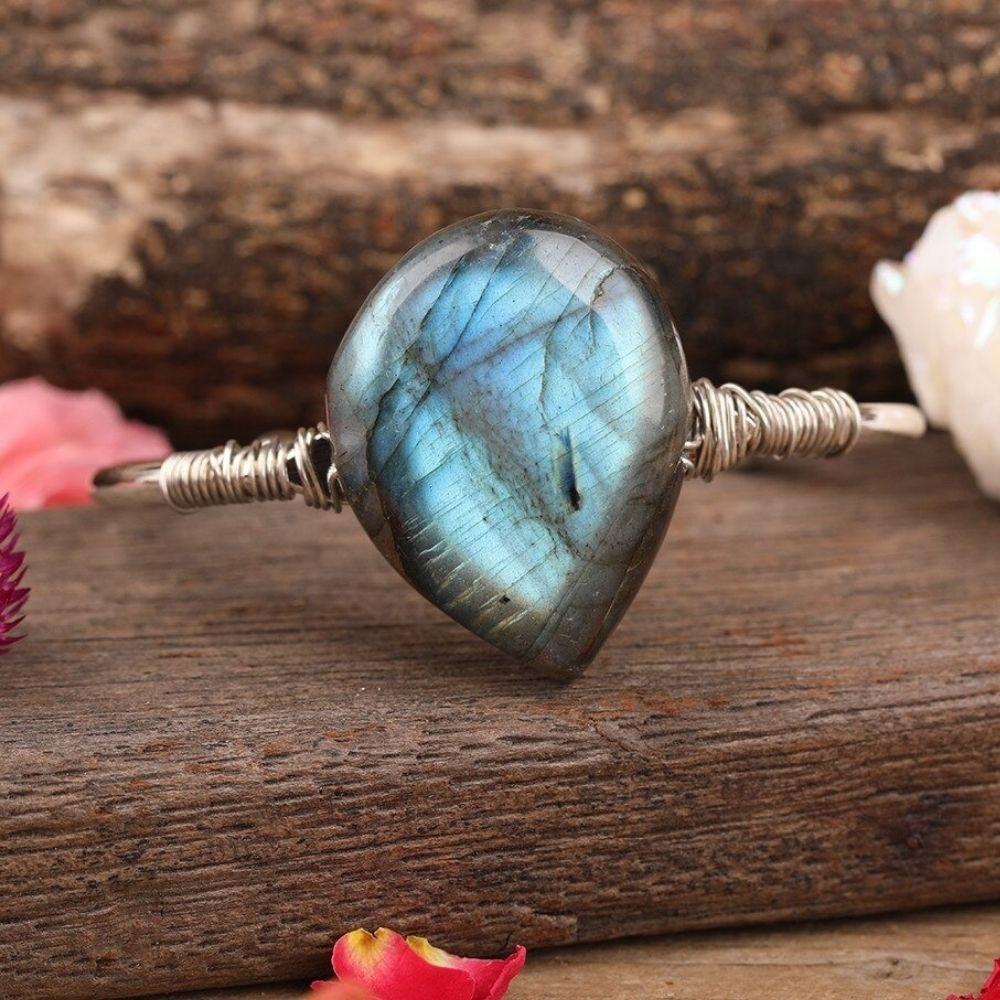 Labradorite Crystal Teardrop Bracelet - Image 4