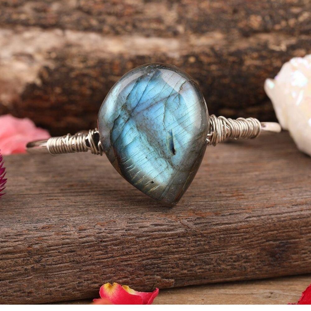 Labradorite Crystal Teardrop Bracelet - Image 7