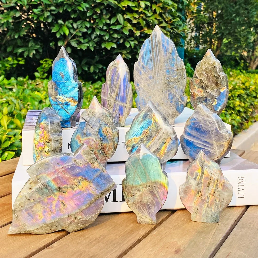 Labradorite Flashy Flame Crystal Carving - Image 3