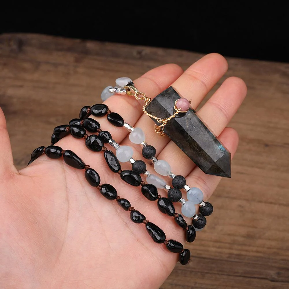 Labradorite Point Necklace - Image 6