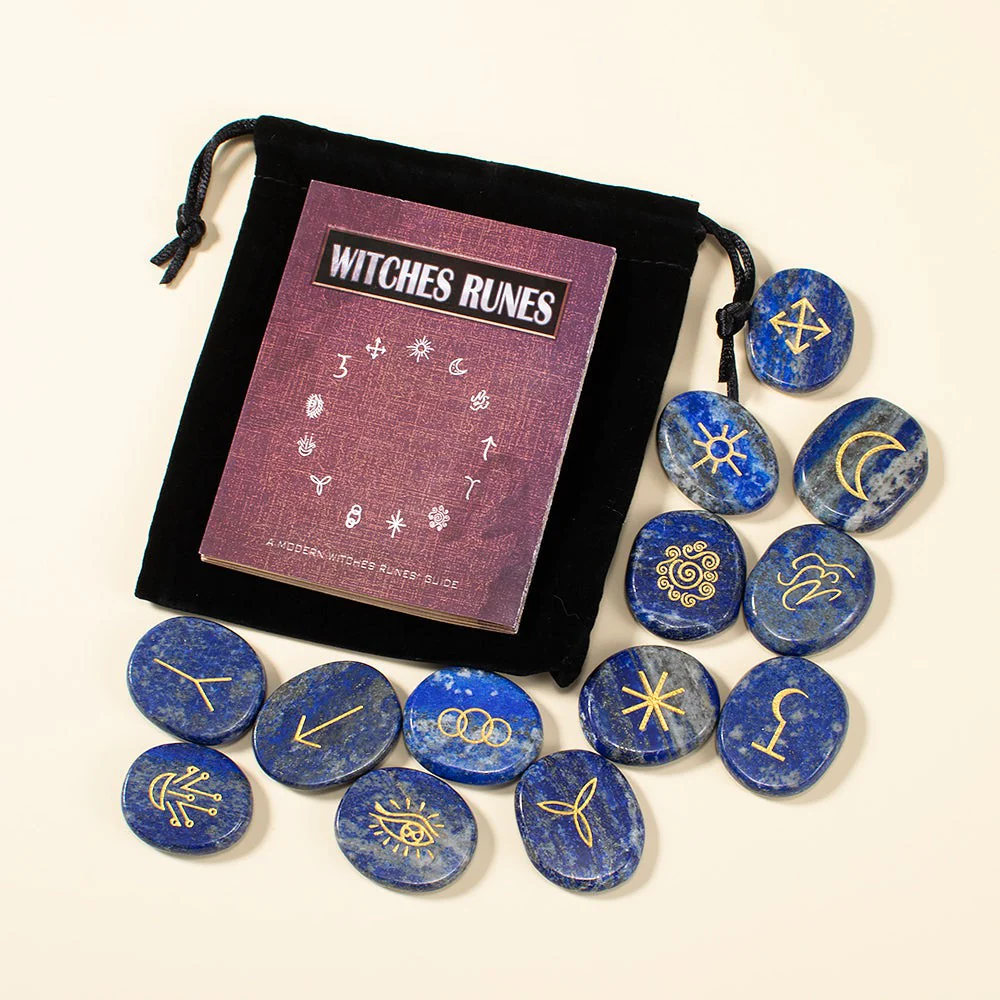 Lapis Lazuli Witch Runes with Guidebook - Image 5
