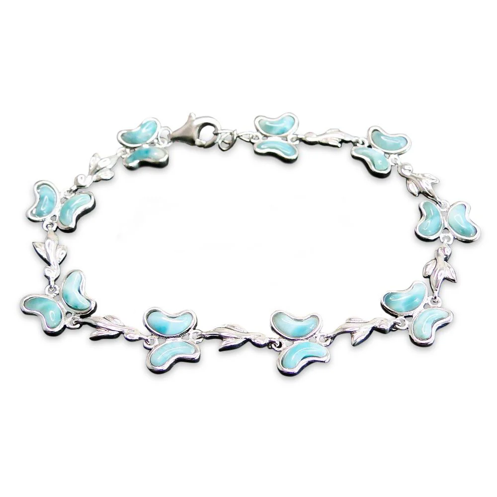 Larimar Butterfly Bracelet - Image 3