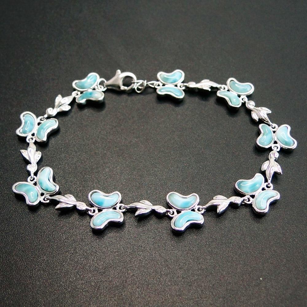 Larimar Butterfly Bracelet - Image 5